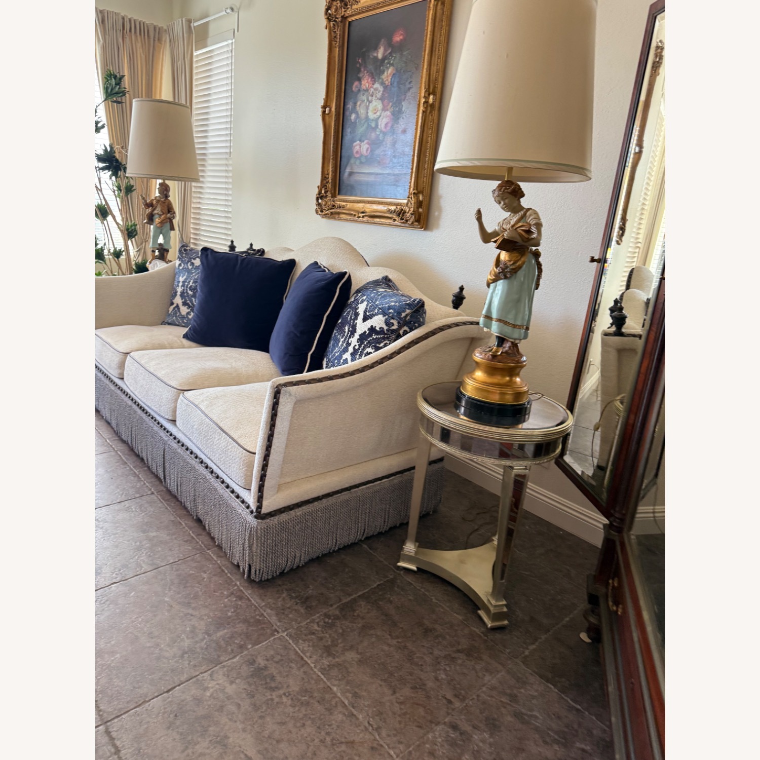 Natural Fabric 3+ Seater Sofa - image-4