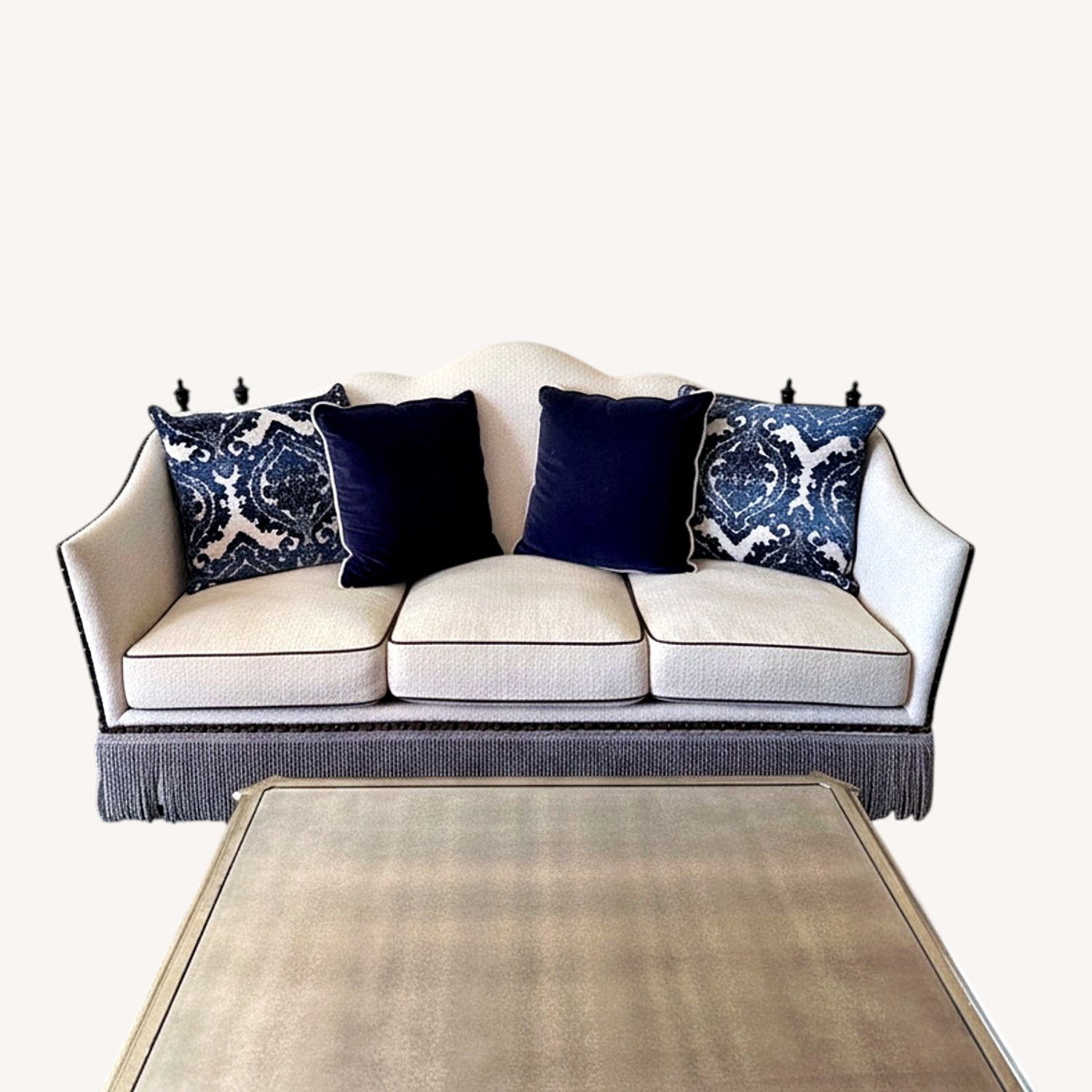 Natural Fabric 3+ Seater Sofa - image-5