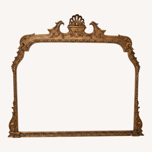 Used Antique Gold Wood Wall Mirror for sale on AptDeco
