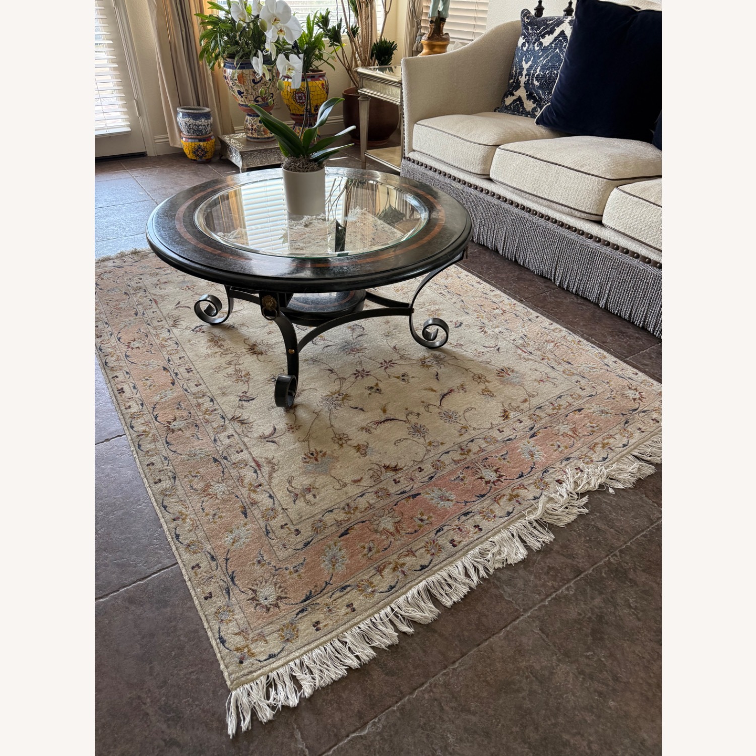 Black Glass Coffee Table - image-2