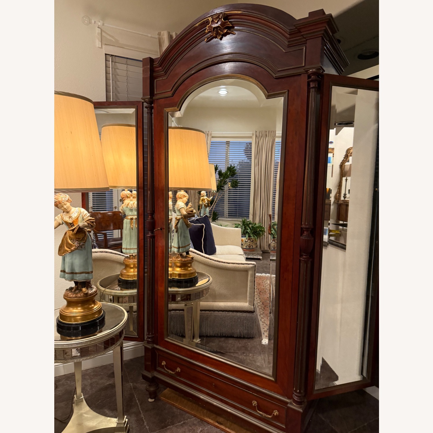 Dark Brown Armoire - image-1