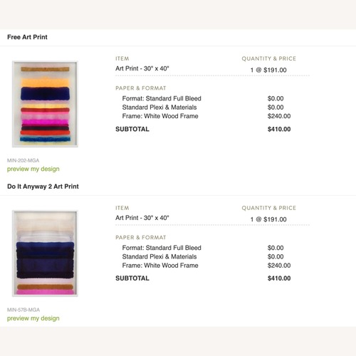 Used DO IT ANYWAY #2 Wall Art  for sale on AptDeco