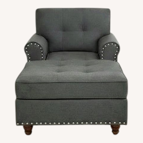 Used Walmart Linen Chaise Lounge  for sale on AptDeco