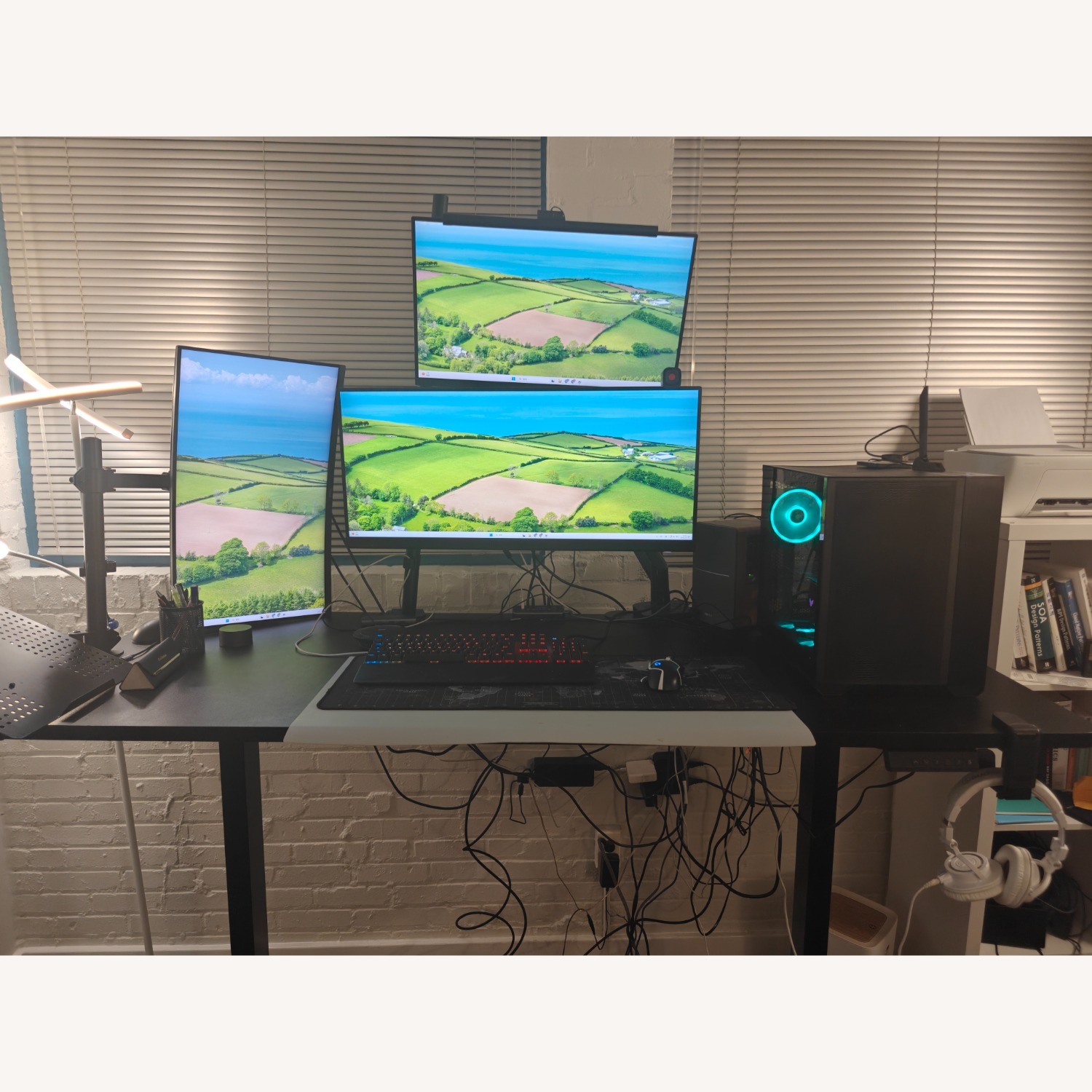Elctric Dual Motor Standing Desk - image-1