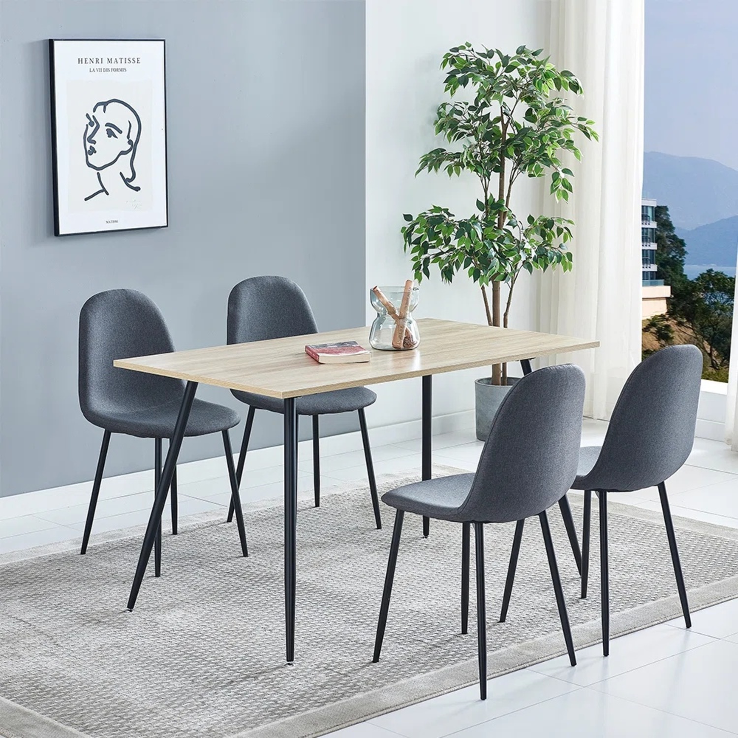 Wayfair Natural Wood 5 piece Dining Sets - image-4