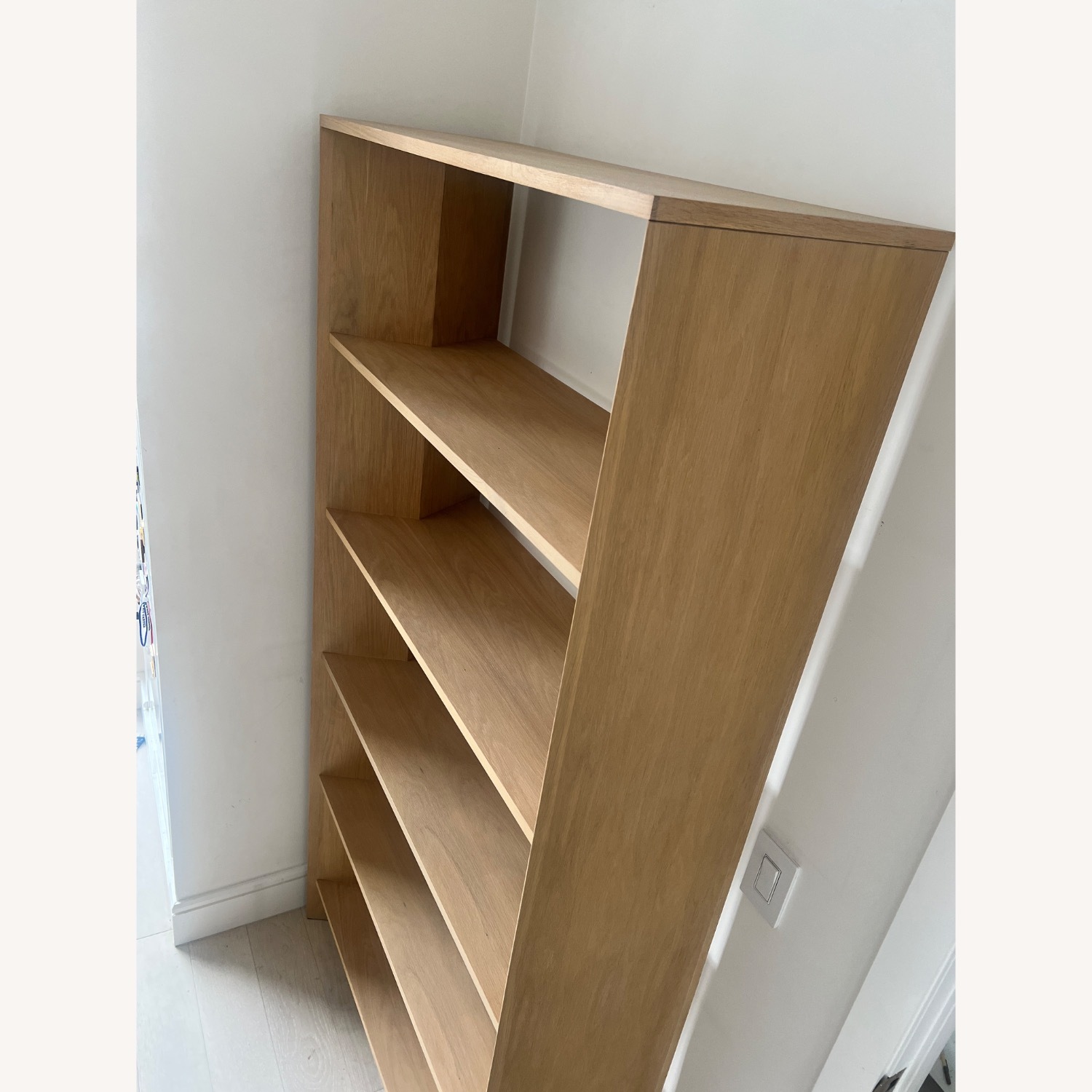 Crate & Barrel Terrazza Natural Wood Bookcase - image-2