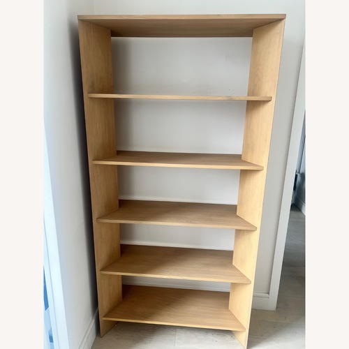 Used Crate & Barrel Terrazza Natural Wood Bookcase for sale on AptDeco