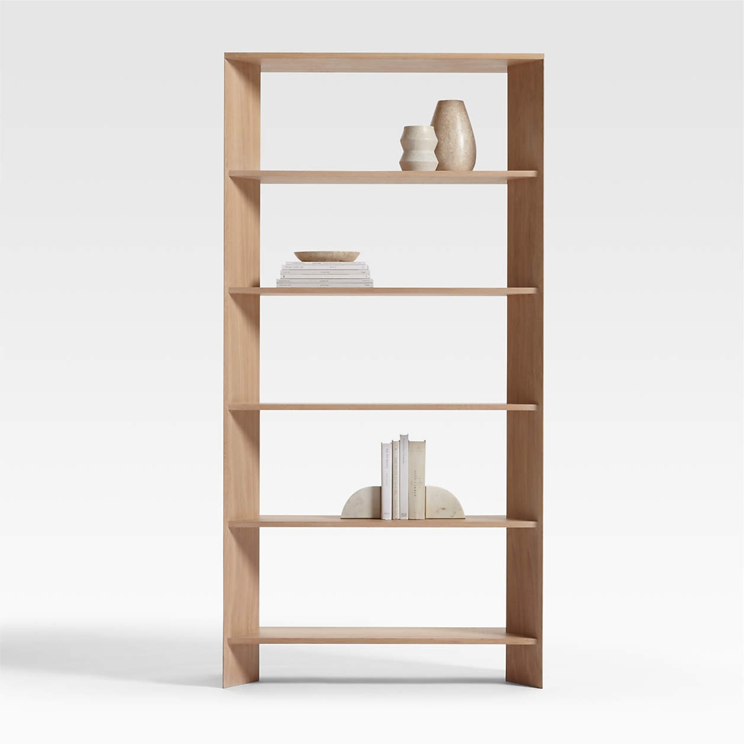 Crate & Barrel Terrazza Natural Wood Bookcase - image-4