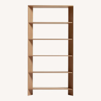 Crate & Barrel Terrazza Natural Wood Bookcase