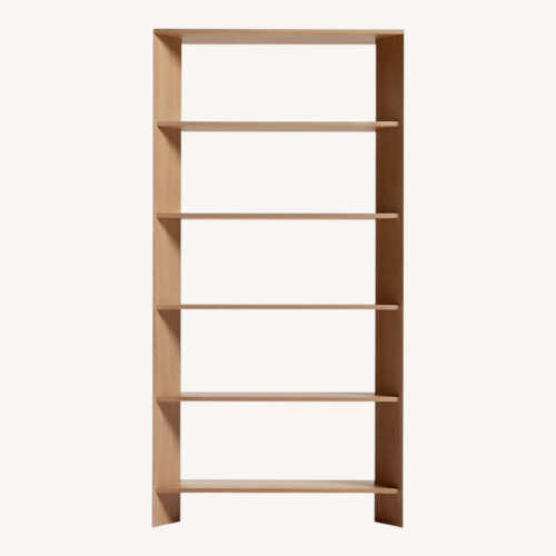 Used Crate & Barrel Terrazza Natural Wood Bookcase for sale on AptDeco