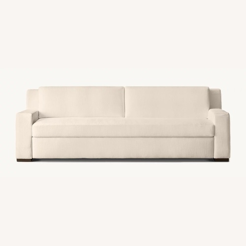 Used Restoration Hardware White Fabric Sleeper Sofa for sale on AptDeco