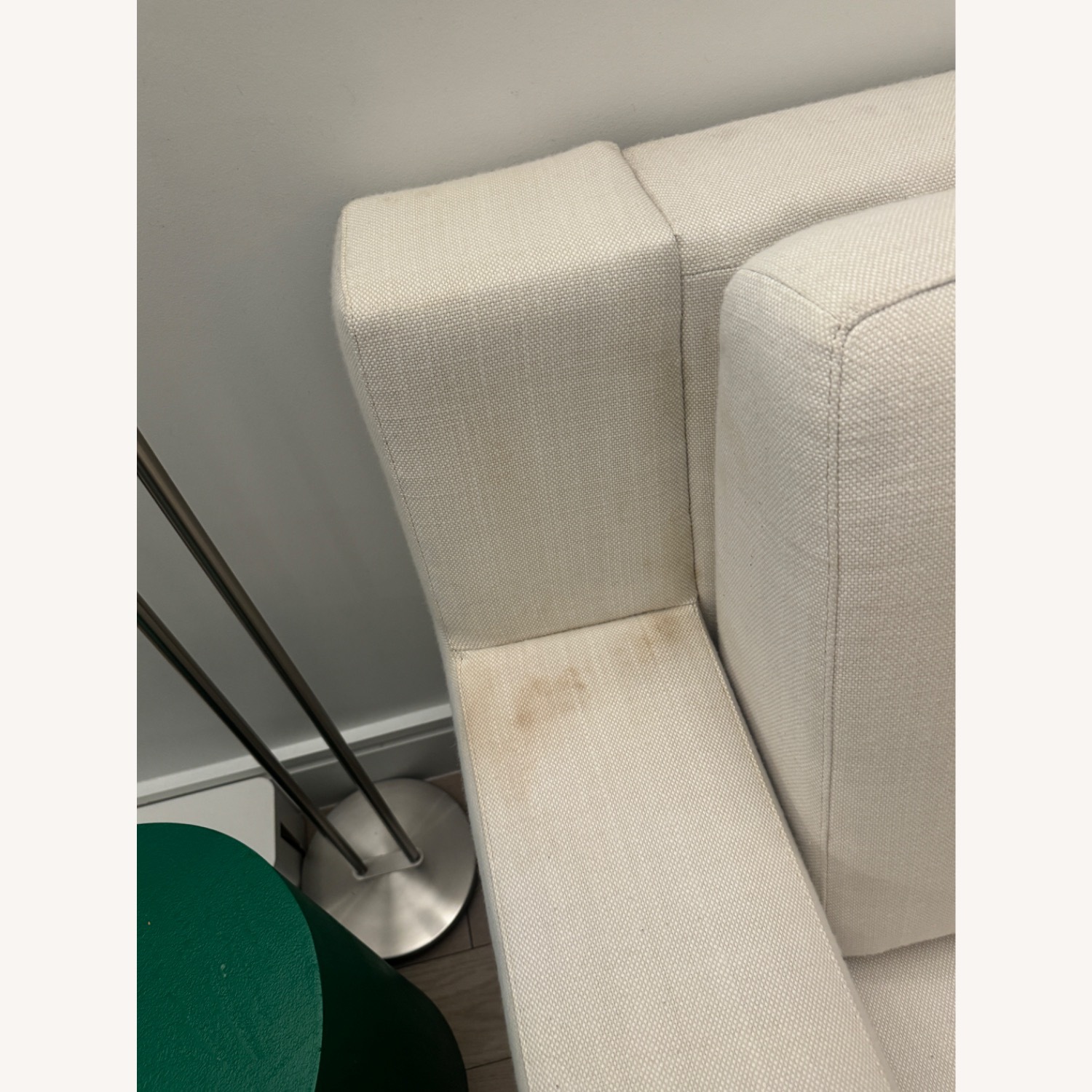 Restoration Hardware White Fabric Sleeper Sofa - image-4