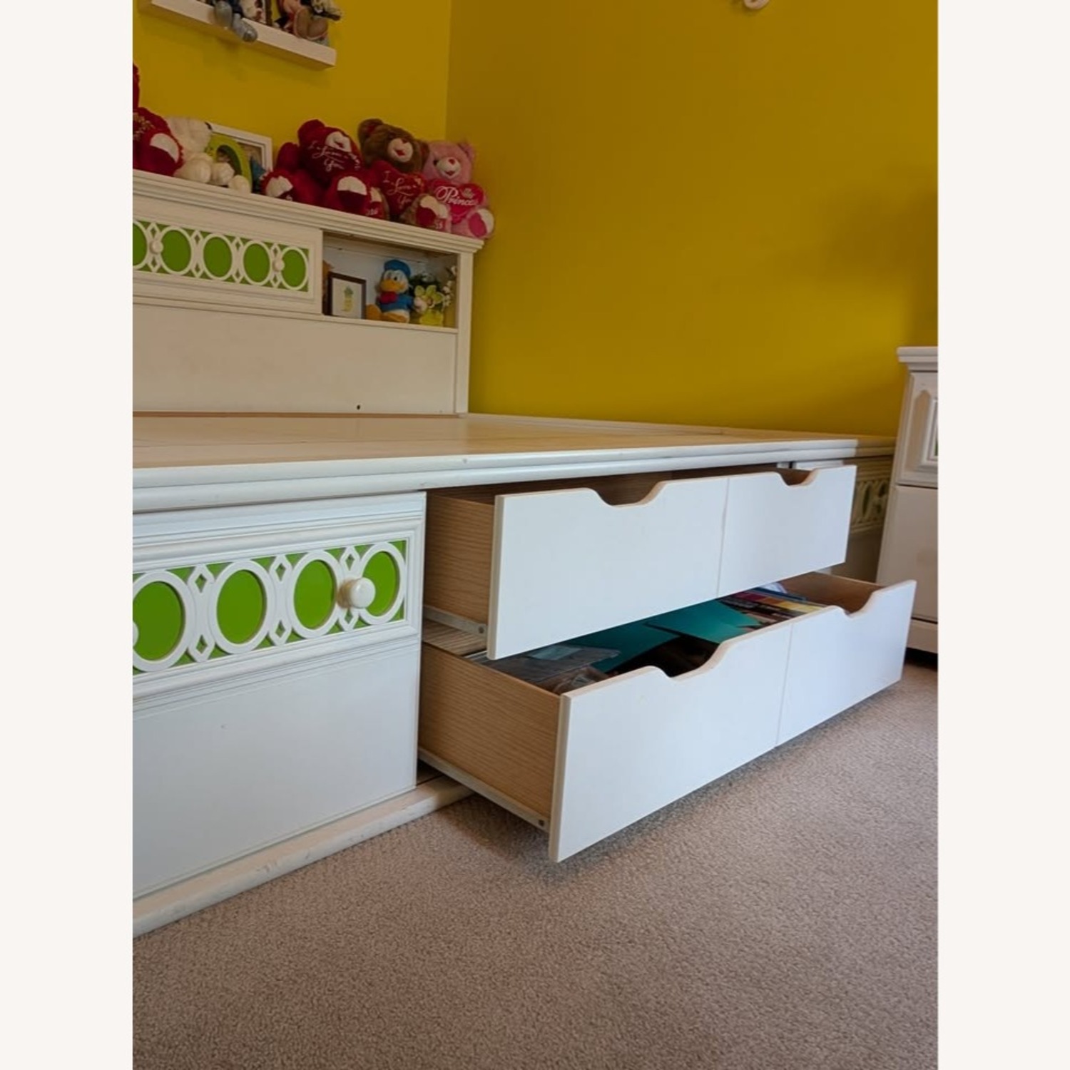 Ashley Furniture White Wood Full Bed - image-4