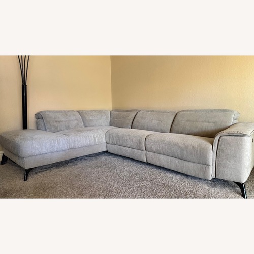 Used Living Spaces 2 Piece Sectional for sale on AptDeco