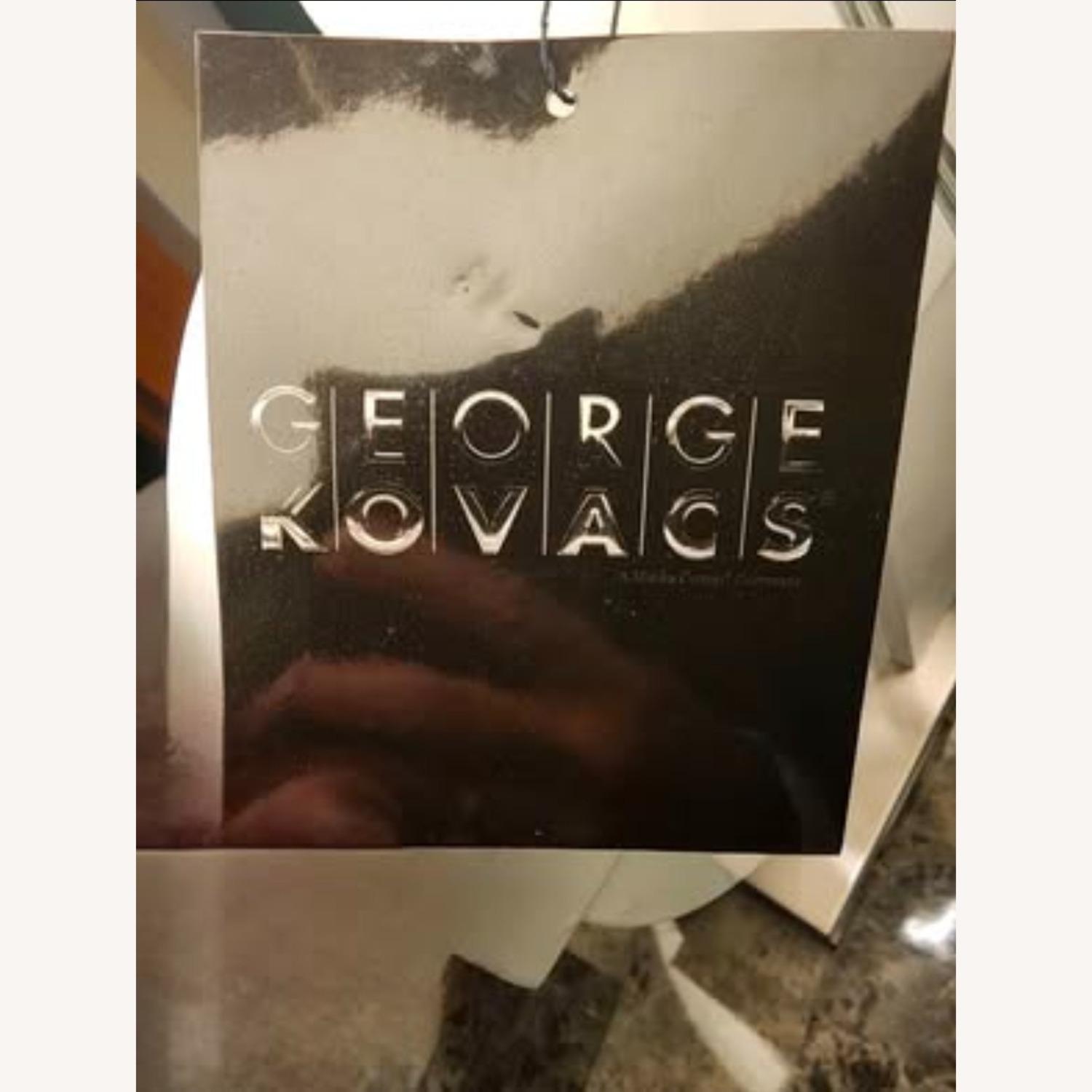 George Kovacs White Vinyl Table Lamp - image-4