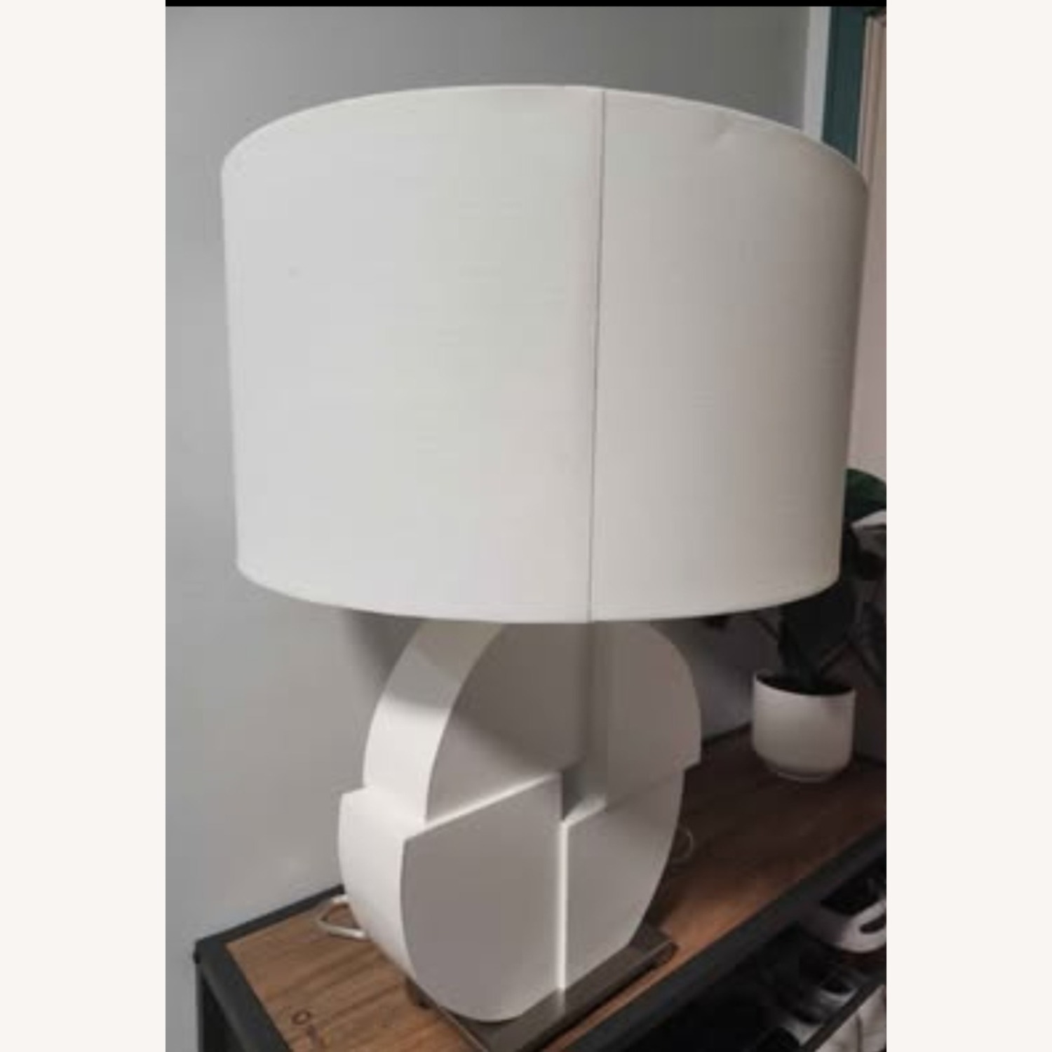George Kovacs White Vinyl Table Lamp - image-3
