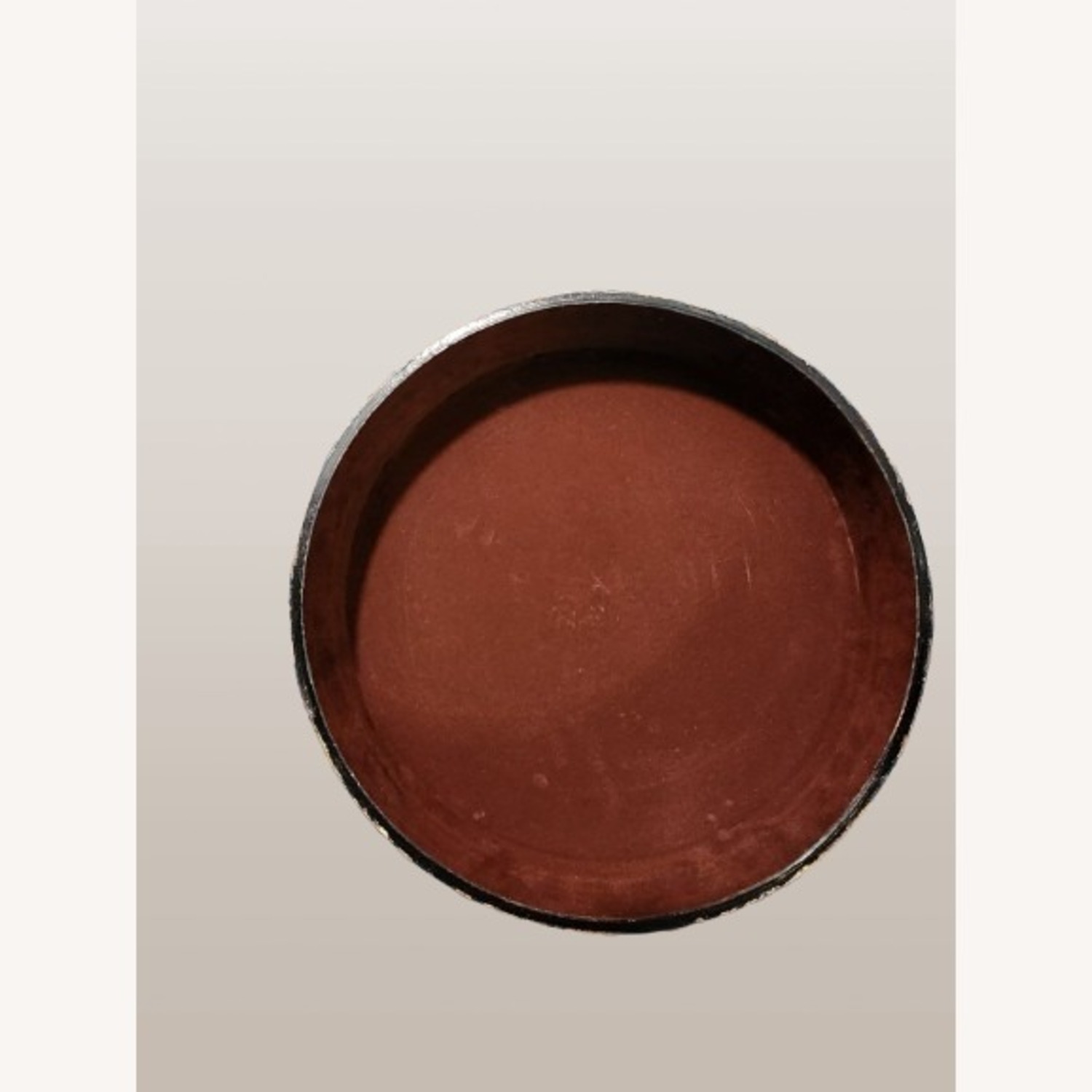 Global Views Light Brown Leather Side Table - image-4