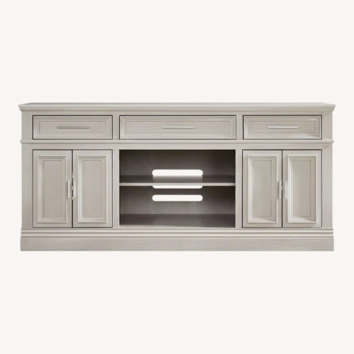 Used Rooms To Go Stephenson Light Gray Media Console for sale on AptDeco
