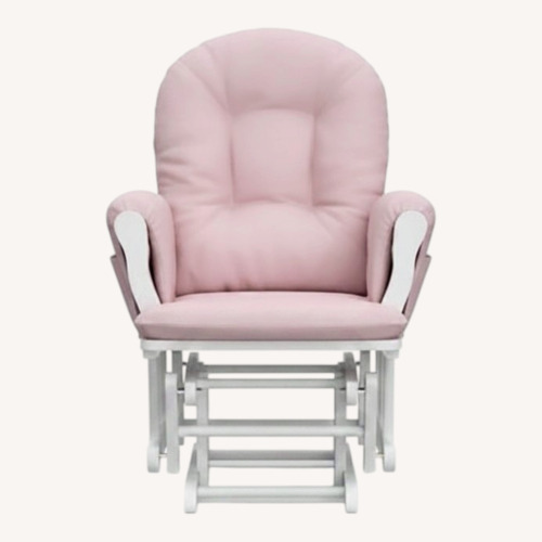 Used Storkcraft Direct Pink Fabric Nursing Chair for sale on AptDeco