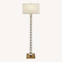 Williams Sonoma Stacked Crystal Floor Lamp