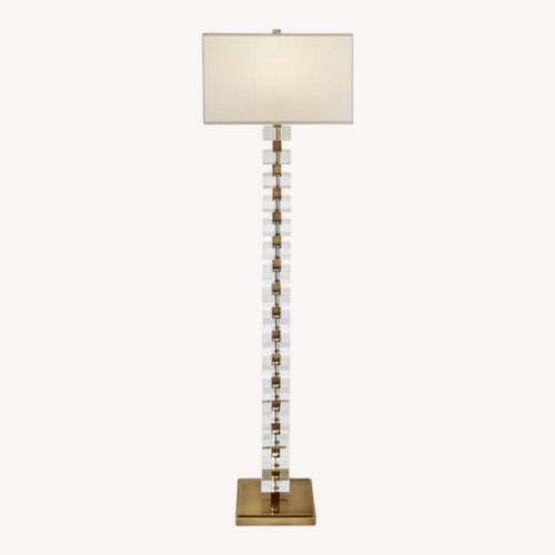 Used Williams Sonoma Stacked Crystal Floor Lamp for sale on AptDeco