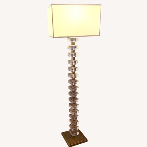 Used Williams Sonoma Stacked Crystal Floor Lamp for sale on AptDeco