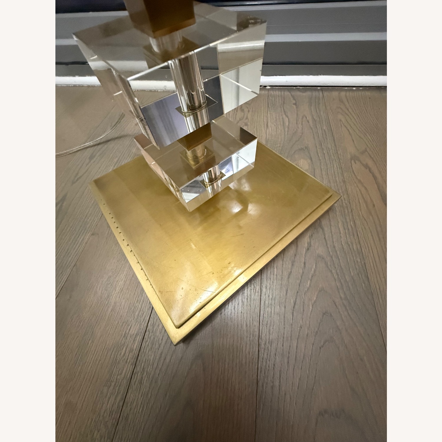 Williams Sonoma Stacked Crystal Floor Lamp - image-6
