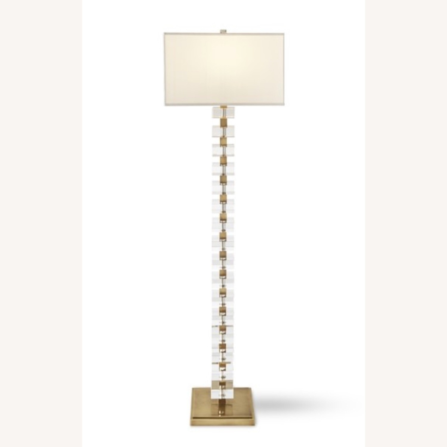 Williams Sonoma Stacked Crystal Floor Lamp - image-9