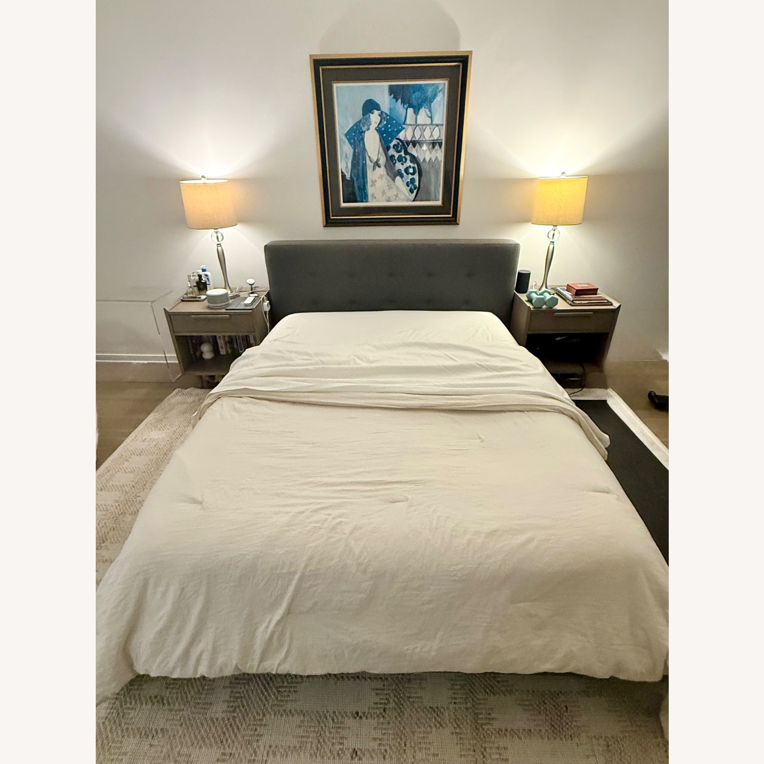 Crate & Barrel Tate Queen Bed - image-1