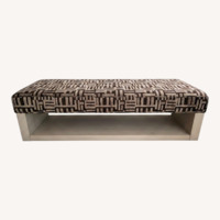 Vanguard Furniture Connoly Bench in Ernie Chrome