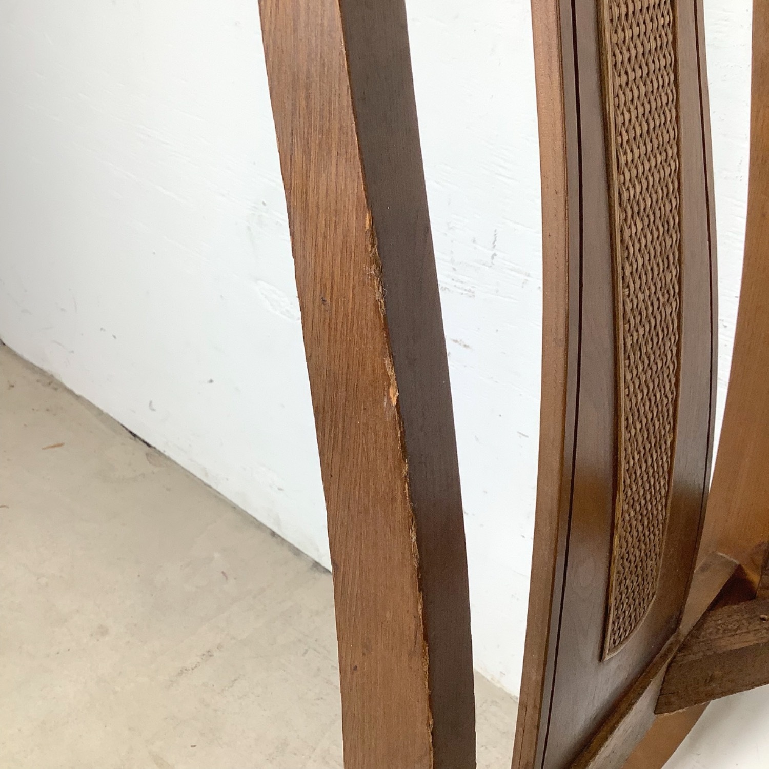 Set 4 MCM Walnut High-Back Dining Chairs - image-10