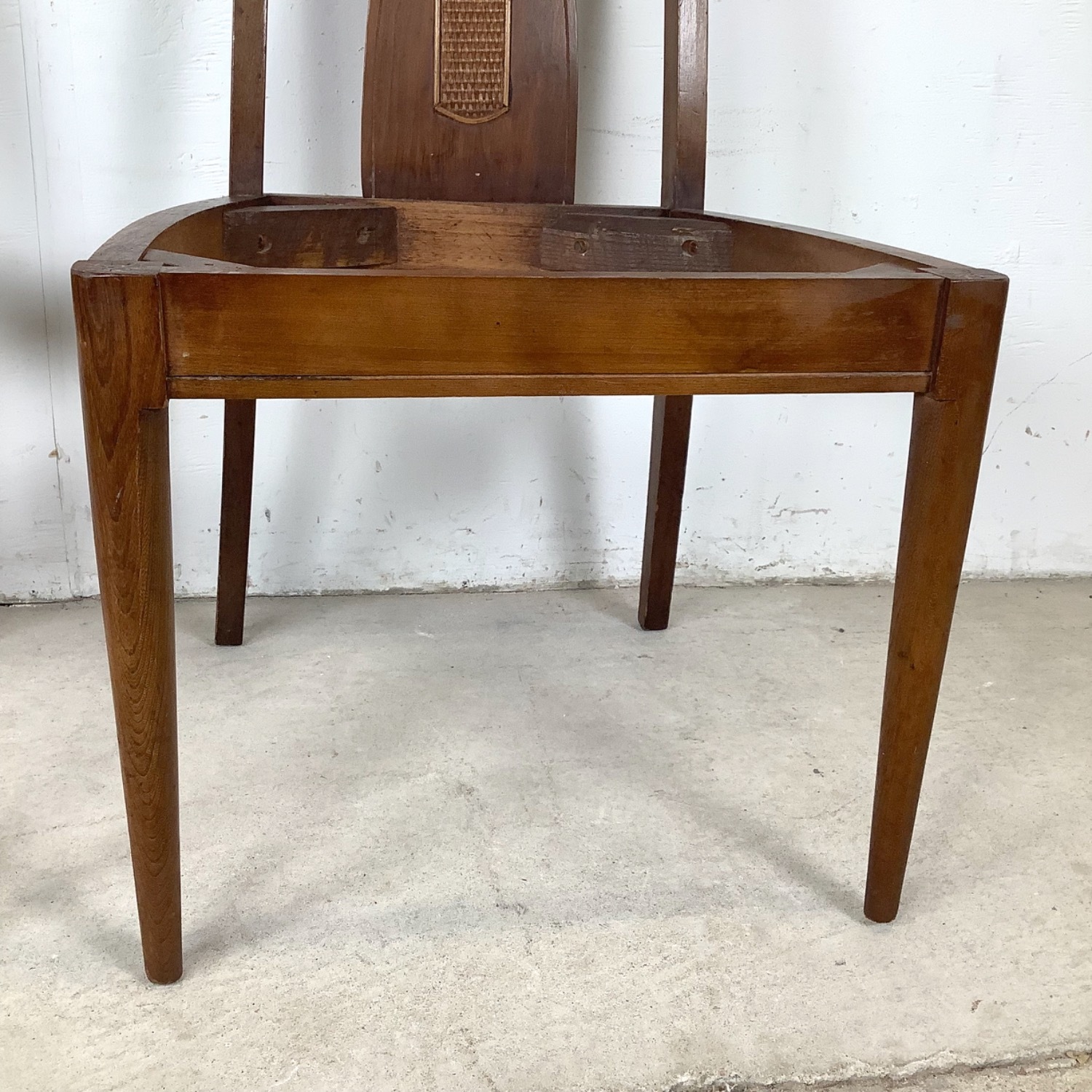 Set 4 MCM Walnut High-Back Dining Chairs - image-13