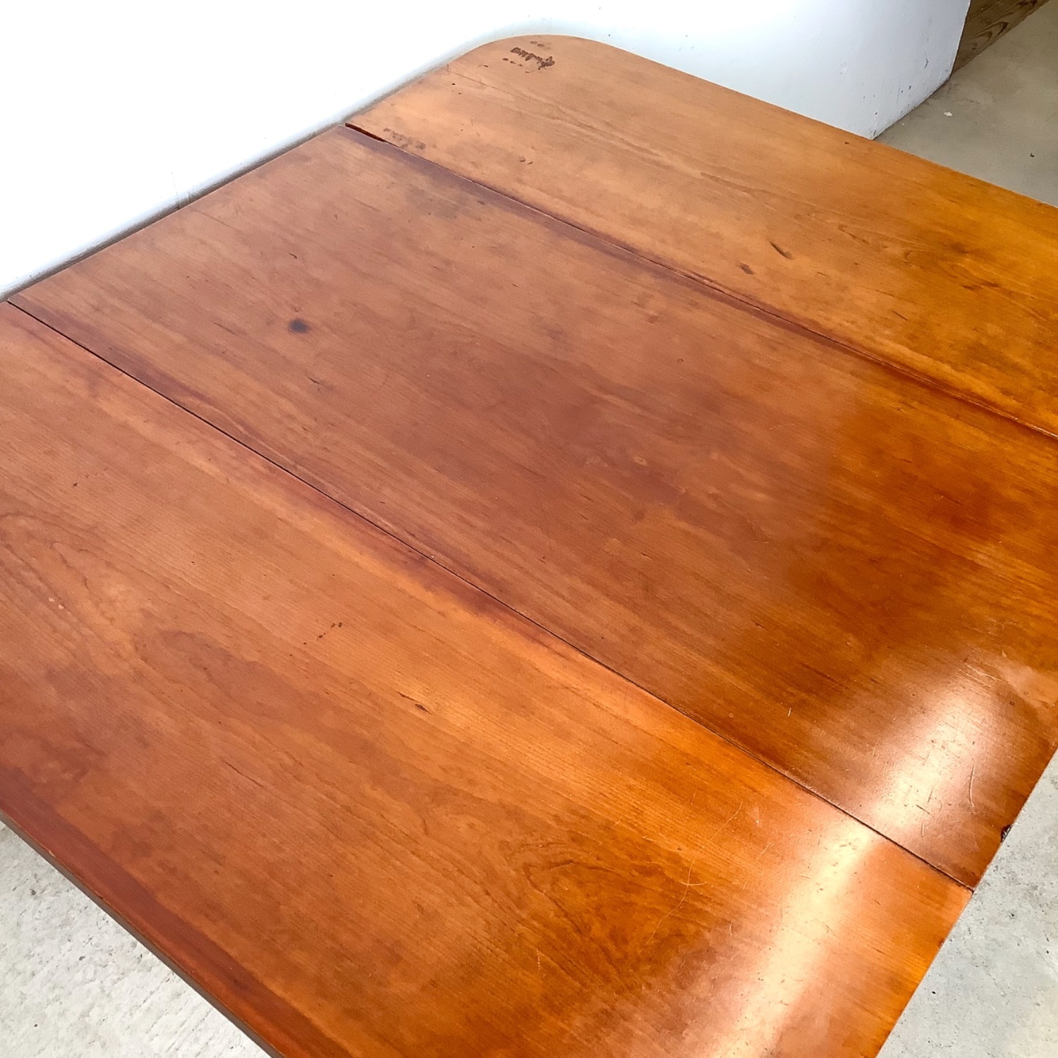 Antique Drop-Leaf Table, Spool Legs, Brass Casters - image-6