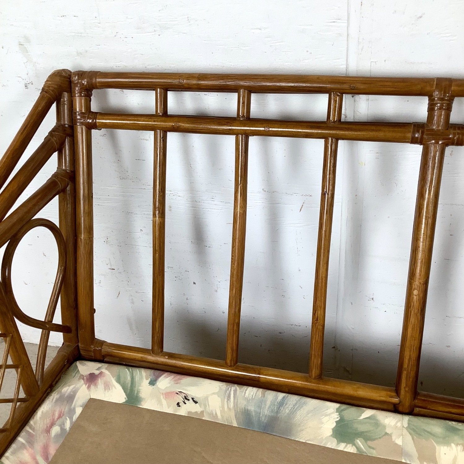 Vintage Rattan Three-Seat Sofa - image-19