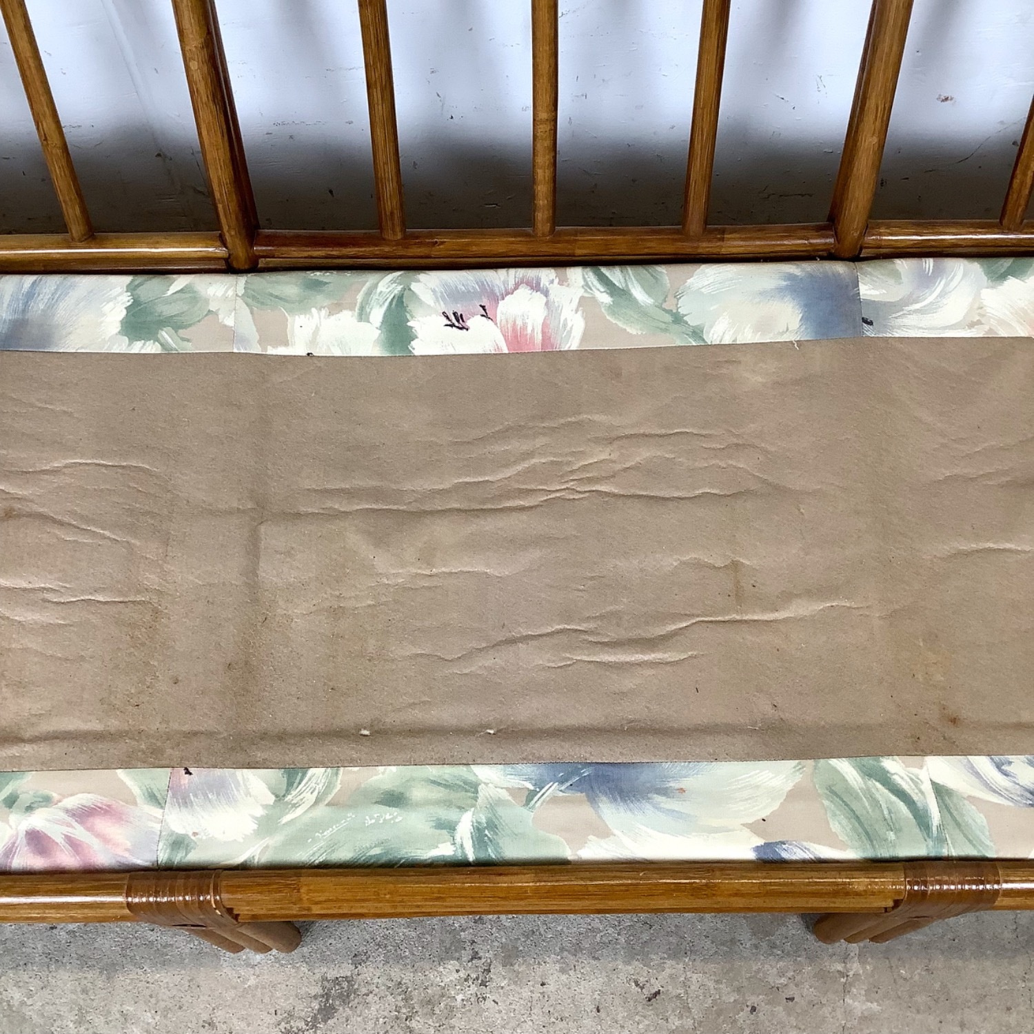 Vintage Rattan Three-Seat Sofa - image-16