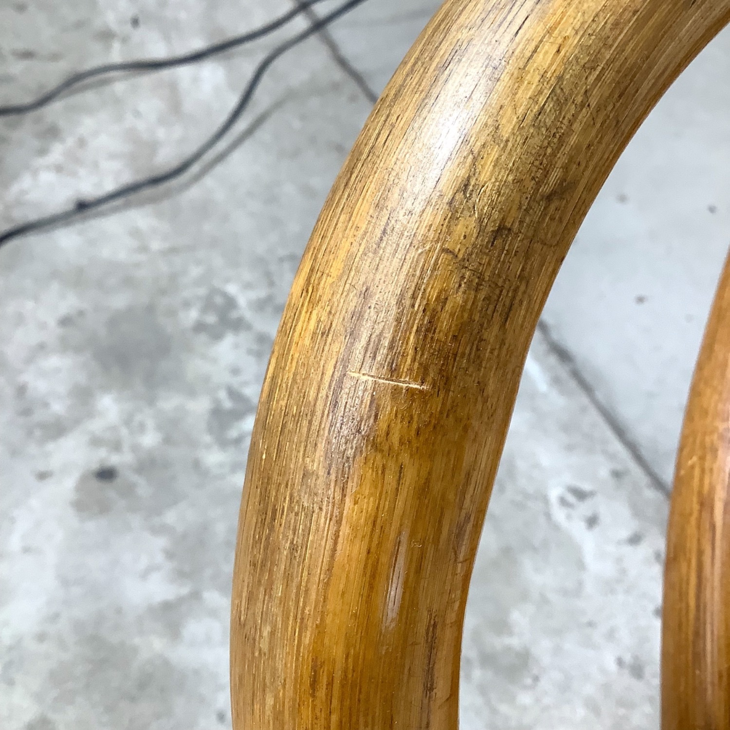 Pair Vintage Rattan Swivel Pedestal Lounge Chairs - image-16