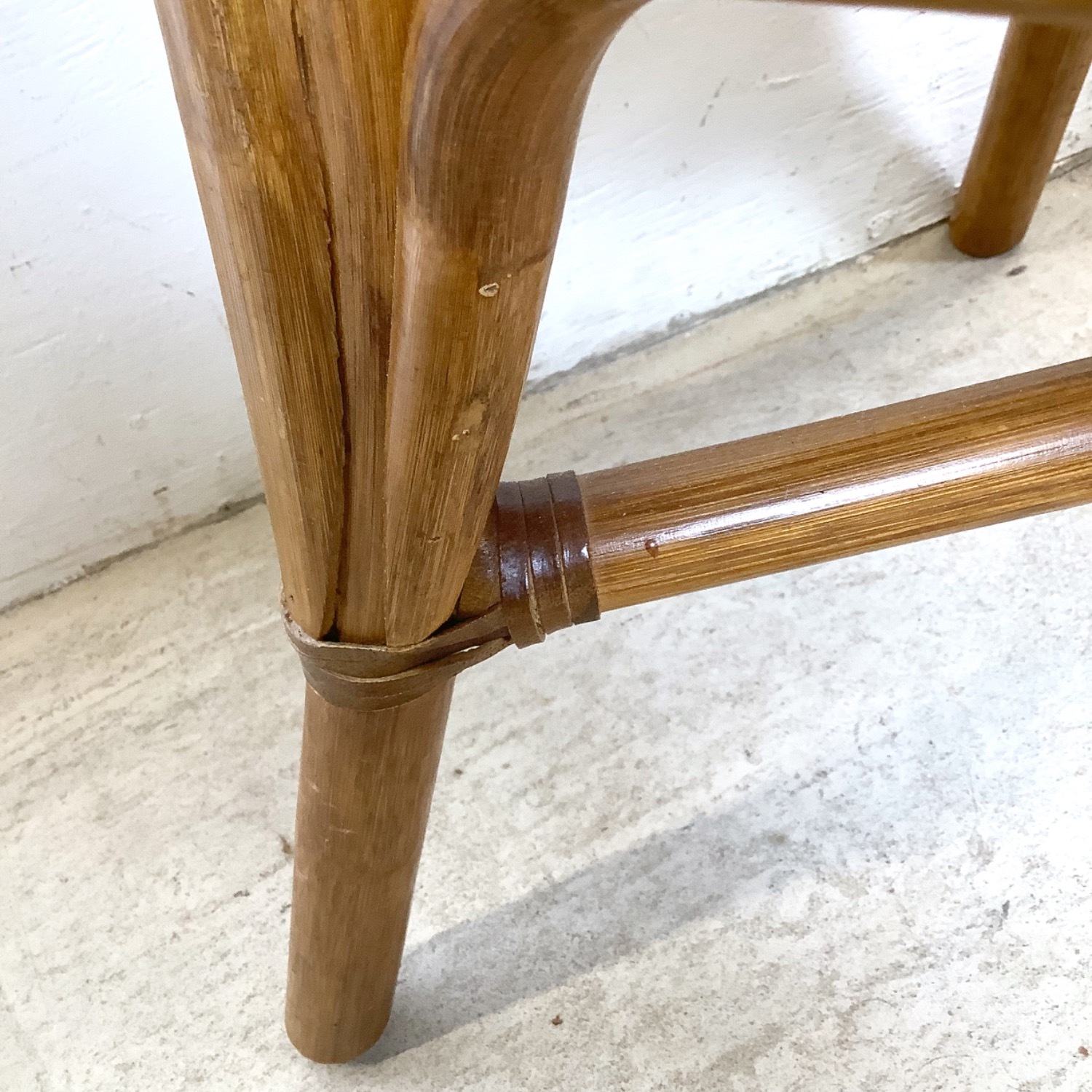  Set of 4 Vintage Rattan Dining Chairs - image-15