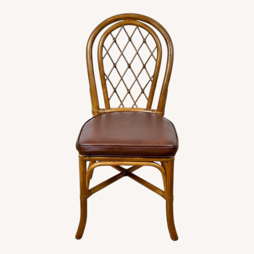 Used  Set of 4 Vintage Rattan Dining Chairs for sale on AptDeco