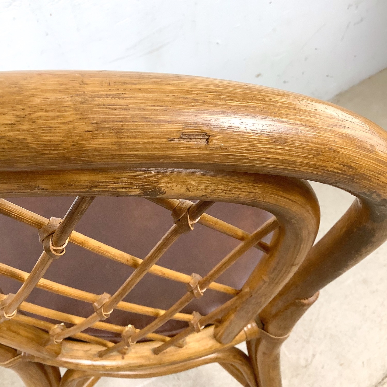  Set of 4 Vintage Rattan Dining Chairs - image-17