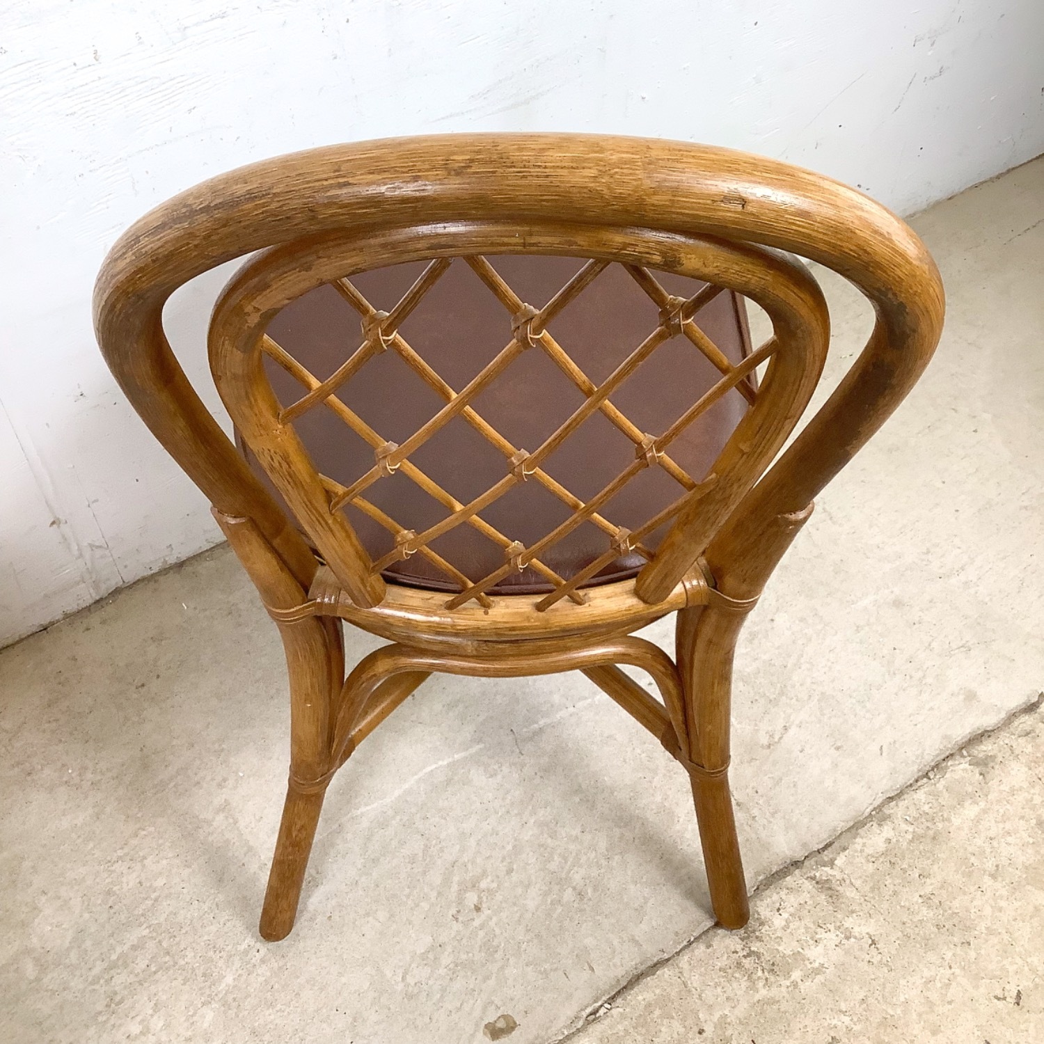  Set of 4 Vintage Rattan Dining Chairs - image-16