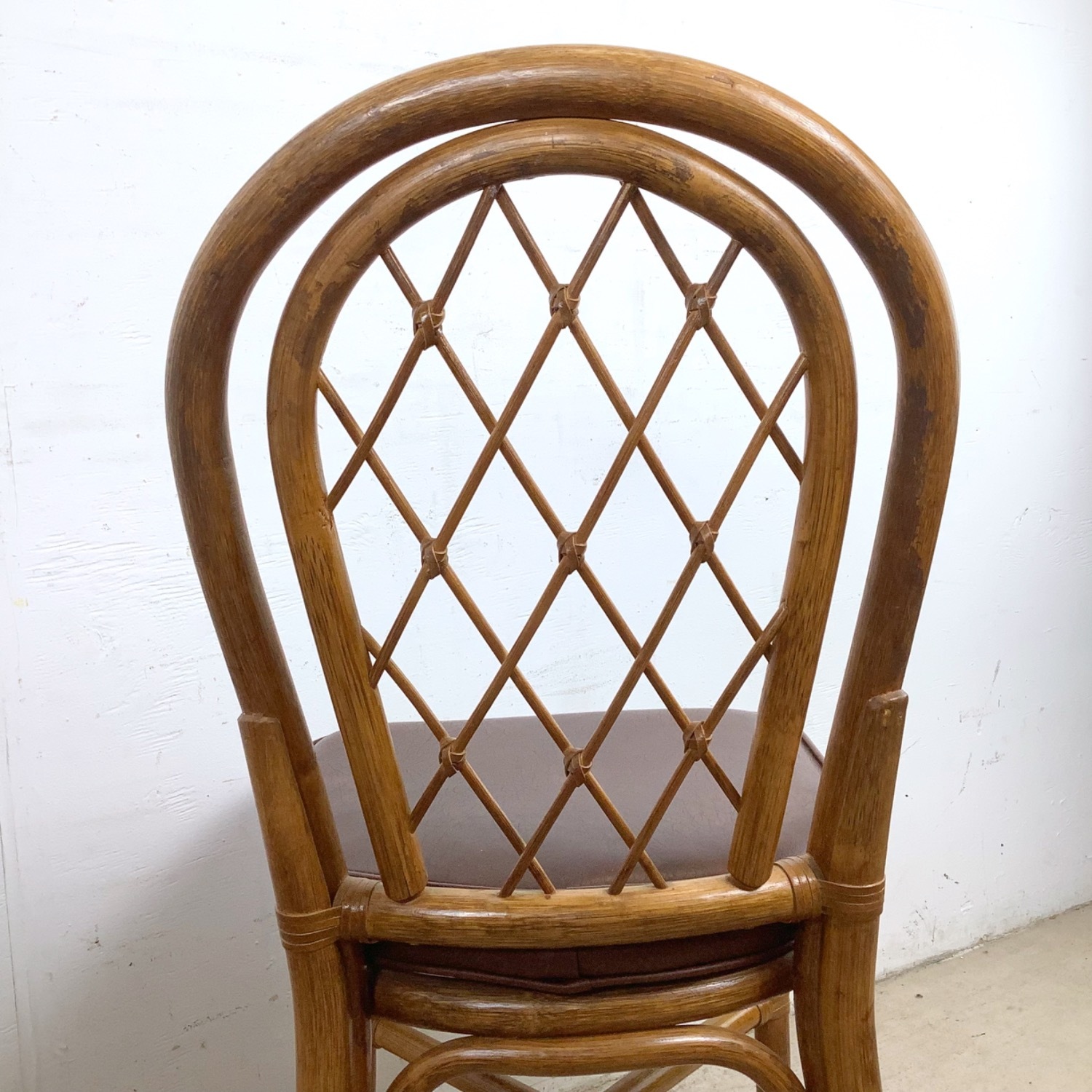  Set of 4 Vintage Rattan Dining Chairs - image-13
