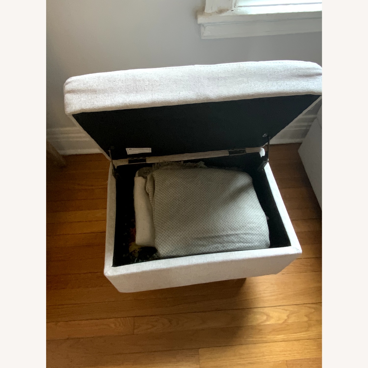 Target Natural Fabric Ottoman - image-3