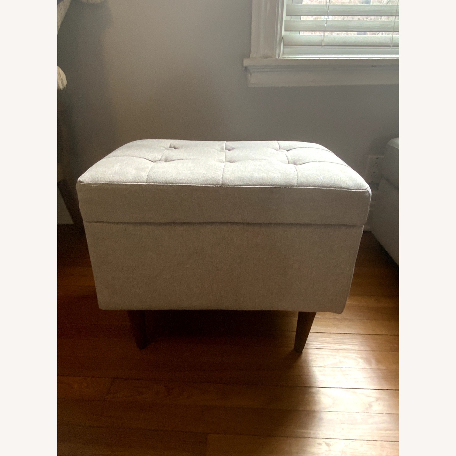 Target Natural Fabric Ottoman - image-1
