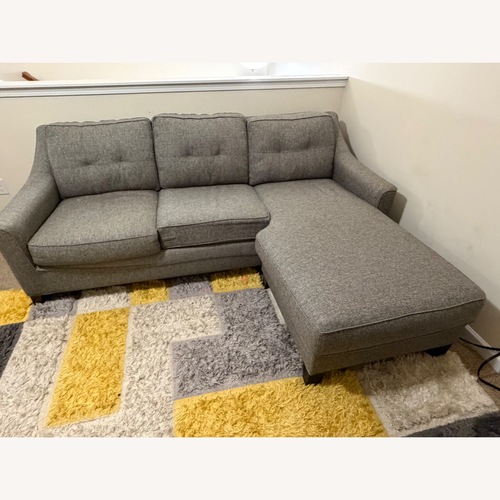 Used Light Gray Fabric Futon for sale on AptDeco