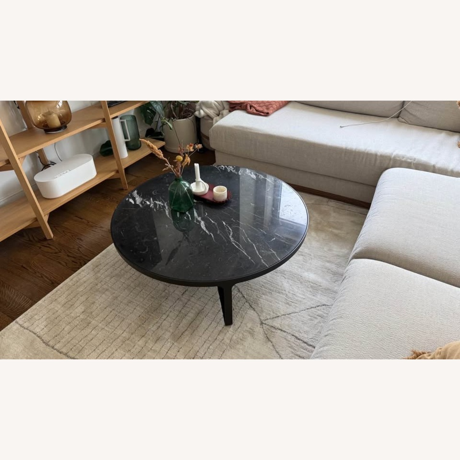 Tacchini Cage Black Marble Coffee Table - image-1