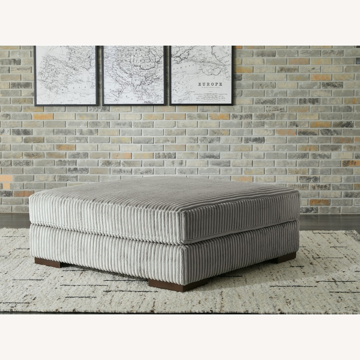 Ashley Furniture Gray 3+ Piece Sectional/Ottoman - image-4