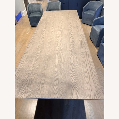 Used Restoration Hardware Aero Light Gray Wood Dining Table for sale on AptDeco