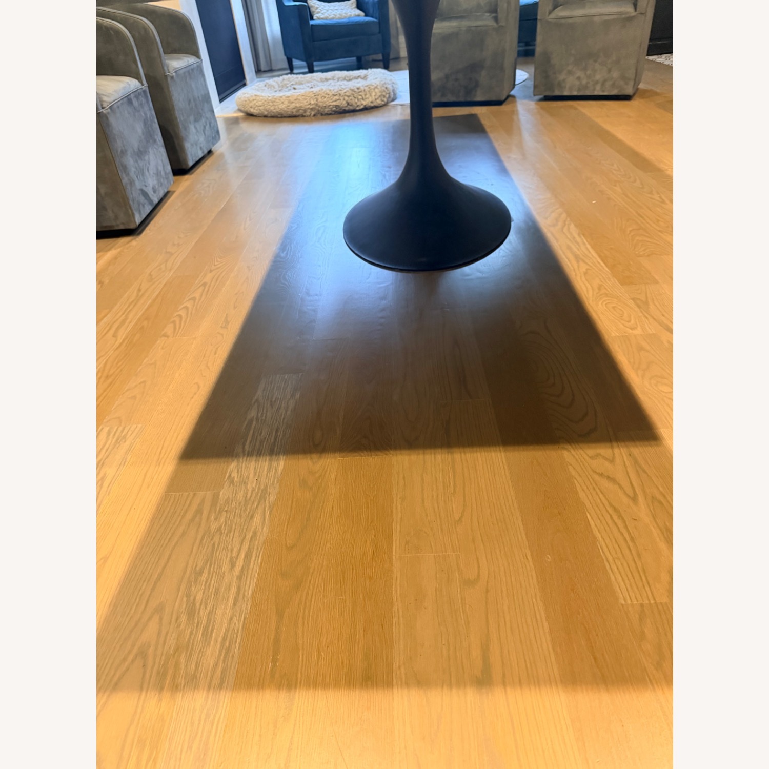 Restoration Hardware Aero Light Gray Wood Dining Table - image-6