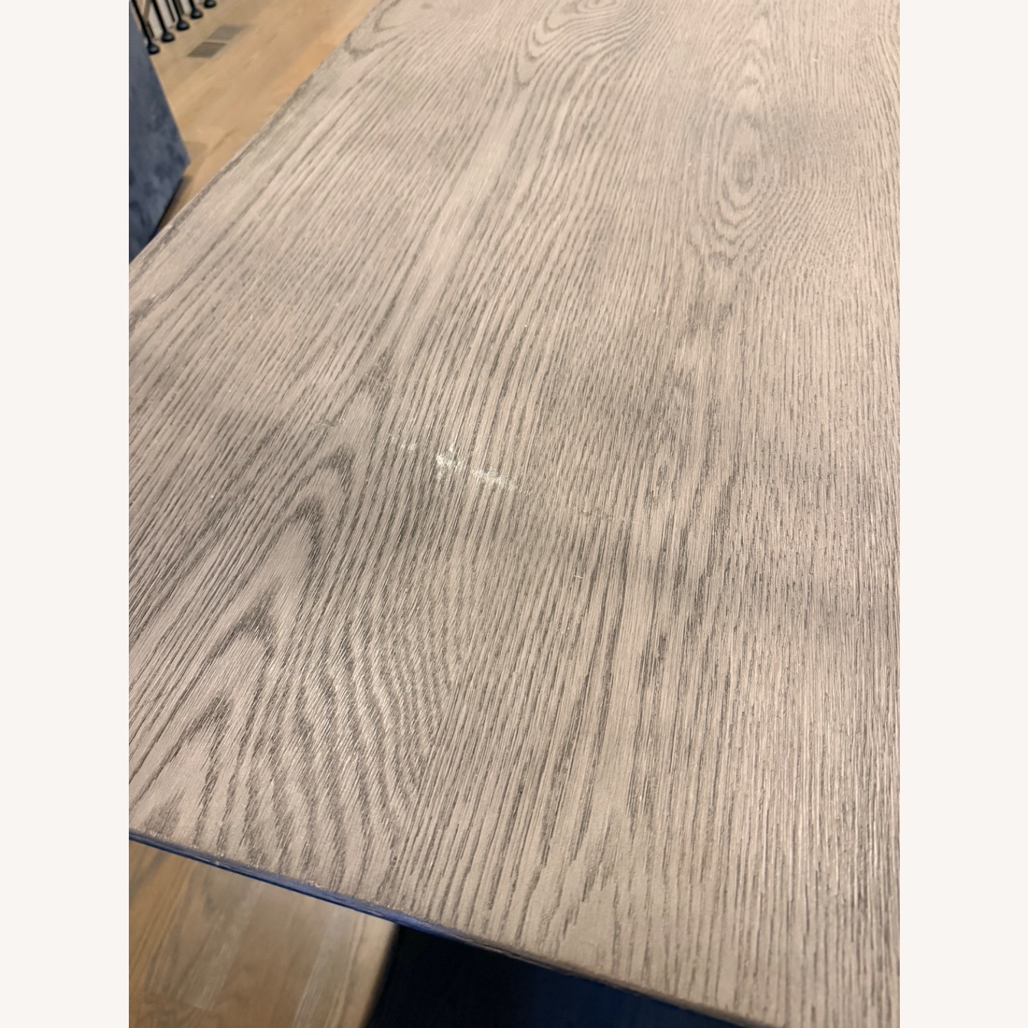 Restoration Hardware Aero Light Gray Wood Dining Table - image-4