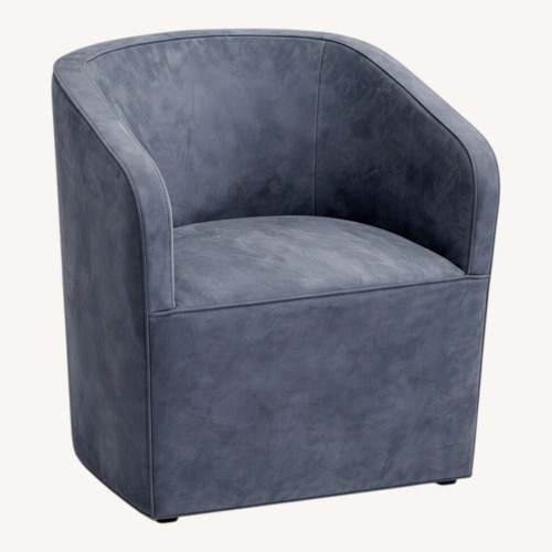 Used Restoration Hardware Aurelie Barrelback Leather Dining Chairs for sale on AptDeco